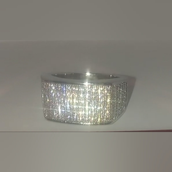 COPY - Men's iced out pinky ring size 8,9,10 - Picture 4 of 7